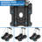 Mount-It! Luggage Cart with Wheels Foldable, Strong, Compact Luggage Cart Holds 77 Pounds