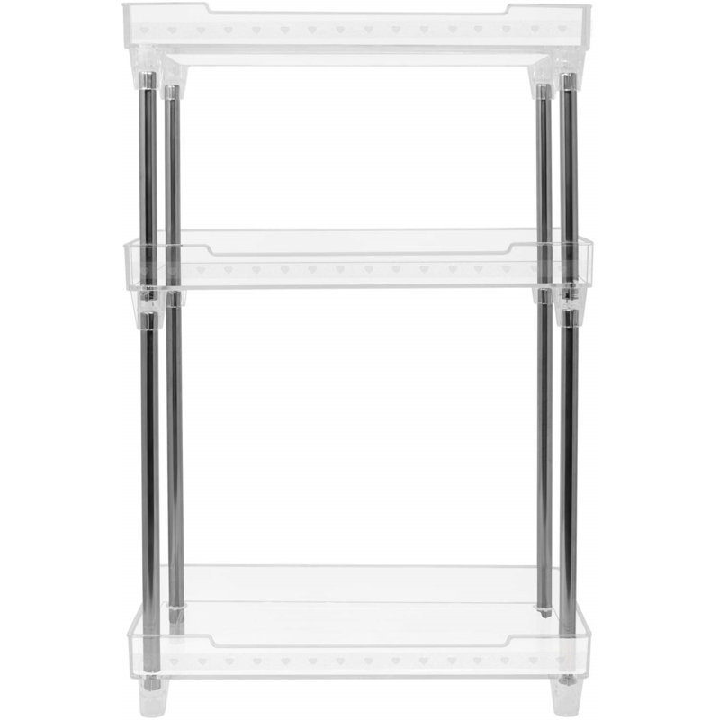 Sorbus 3-Tier Clear Acrylic Organizer Shelf Stand