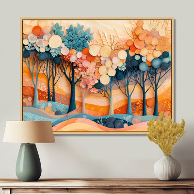 «Ingurs 4 Seasons Forest Trees Dream Fragments II», art mural sur toile forêt