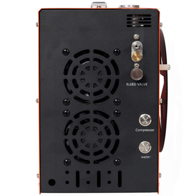 PCP Air Compressor, 4500PSI/30Mpa Portable PCP Airgun Compressor Built-in Water and Fan Cooling System, Auto-Stop; DC12V/AC120V Paintball Tank Compressor for Air Rifle, Diving Bottle