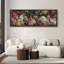 «Vibrant Mixed Garden Flowers in Rich Warm Tones», impression botanique sur toile encadrée-1066556300-1066556298
