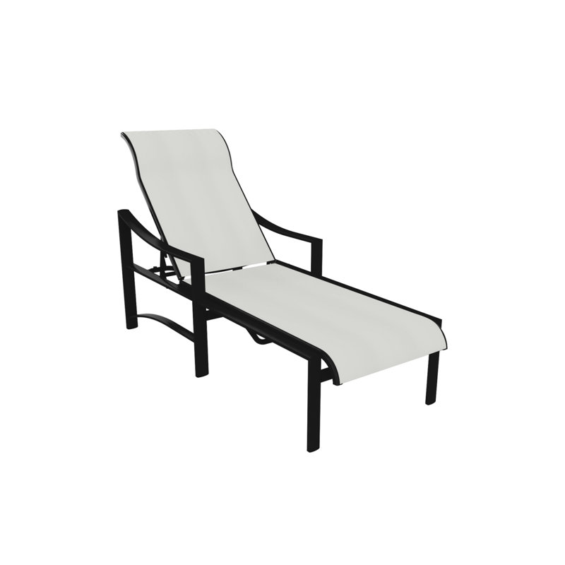 Kenzo Outdoor Chaise Lounge, Obsidian, Bogota