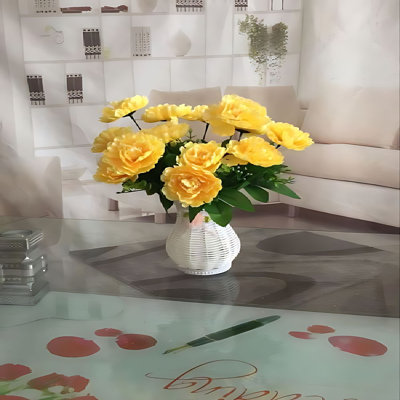 Pivoine fleurs artificielles - fleurs en soie, fleurs éternelles pour le salon, ensemble de table de salle à manger, pièce décorative pour arche ou mur de fleurs