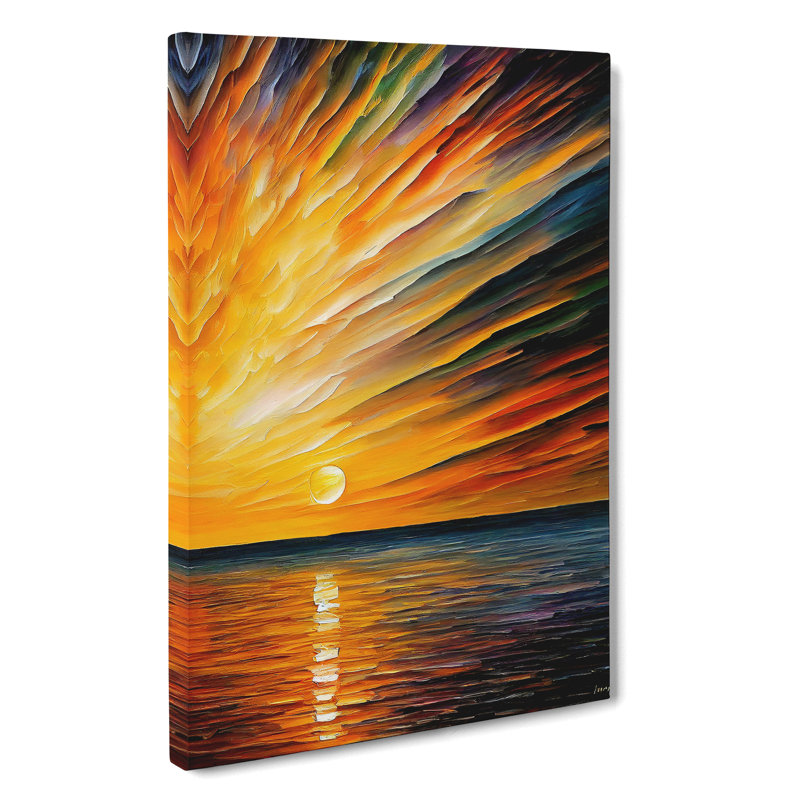 Ocean Sunrise No.5 - Wrapped Canvas, 76cm H x 50cm W x 3cm D