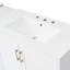 84" Double - Sink Bathroom Vanity In White Featuring Quartz Top, 2 Ceramic Basins, Adjustable Shelving, 3 Drawers And Smooth Closing Hinges For Efficient Use Of Colour With Surface, Storage Space,-118953449