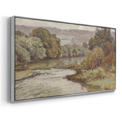 Série paysage - MCXLV III - Toile tendue avec châssis encadré - Prêt à être accroché