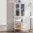 Retro White Solid Wood Display Stand