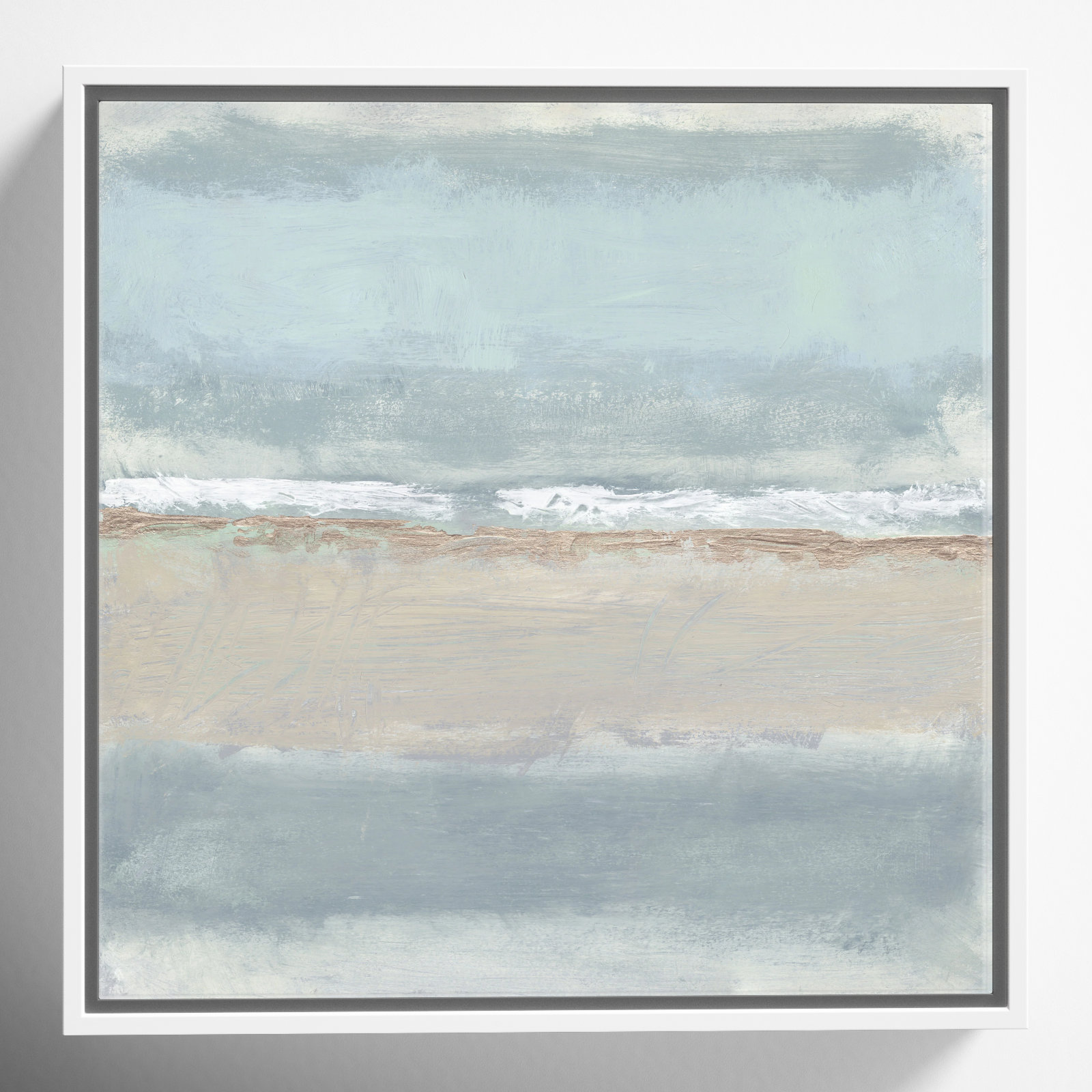 Serenity 1 by Filippo Ioco, White , 16" H x 16" W x 2" D