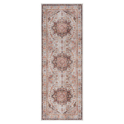 Tapis intérieur médaillon lavable à la machine Samira Tiefi