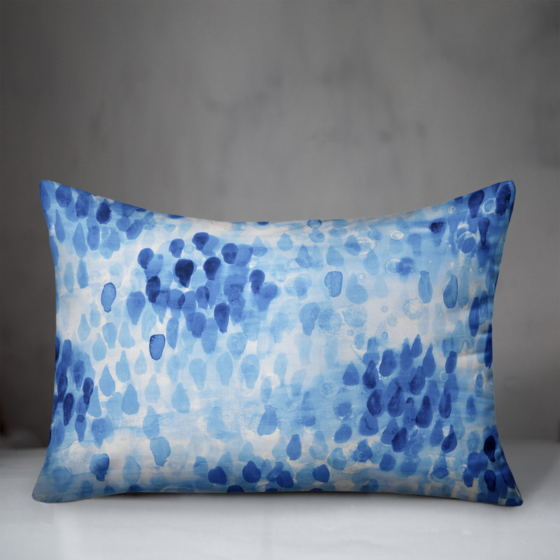  Coussin Watercolor, Bleu