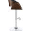 Tabouret de bar réglable noir de style contemporain pour les espaces variés, la base de construction et les barres de cuisine à la silhouette courbée-1233259761