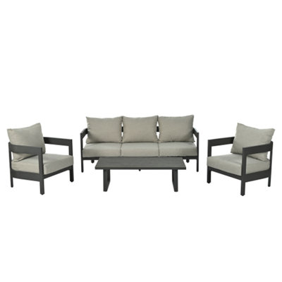 High-Quality Outdoor Seating Set with Thick Cushions for Ultimate Comfort, Perfect for Lawns, Patios, and Poolside