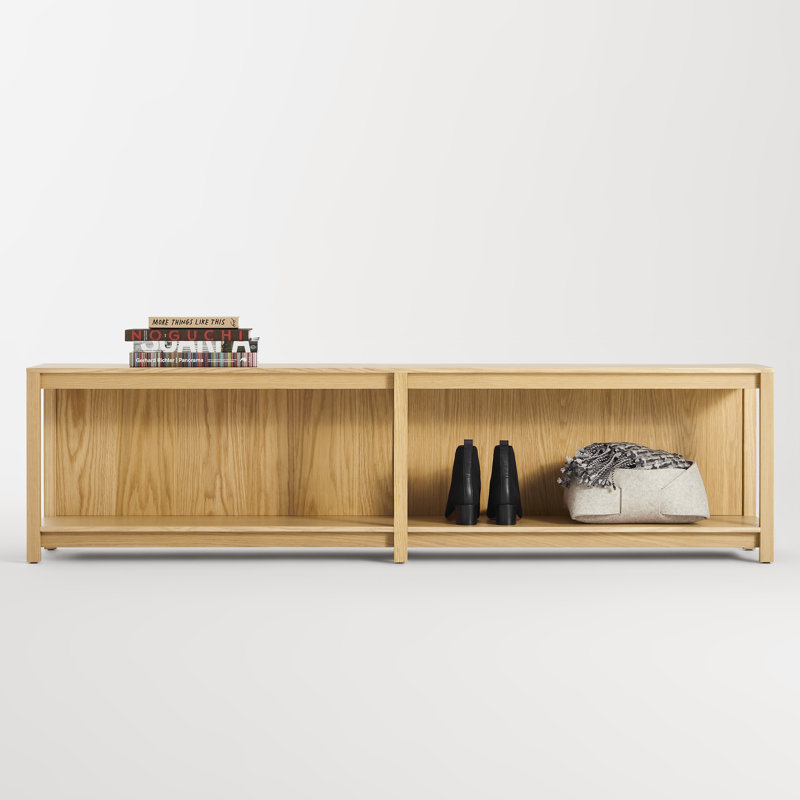 Open Plan Storage Bench, White Oak
