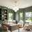 4 - Light Modern Sputnik Globe Chandelier with Opal Glass Shades, Adjustable Height