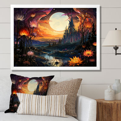 " City Of Flowers Full Moon Fantasy Landscapes I "