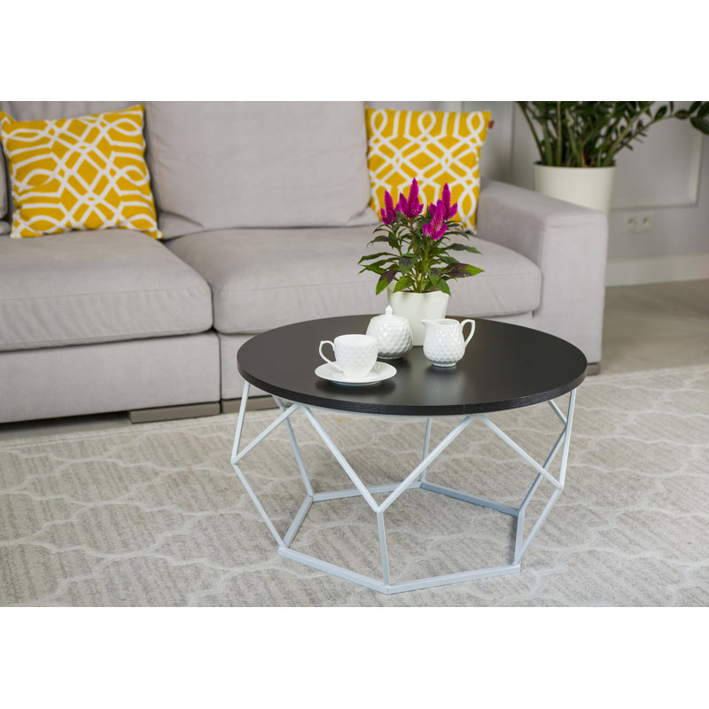 Ainsworth Frame Coffee Table, Black, White