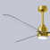 Alessandra - Three Blade Transitional Ceiling Fan -LED