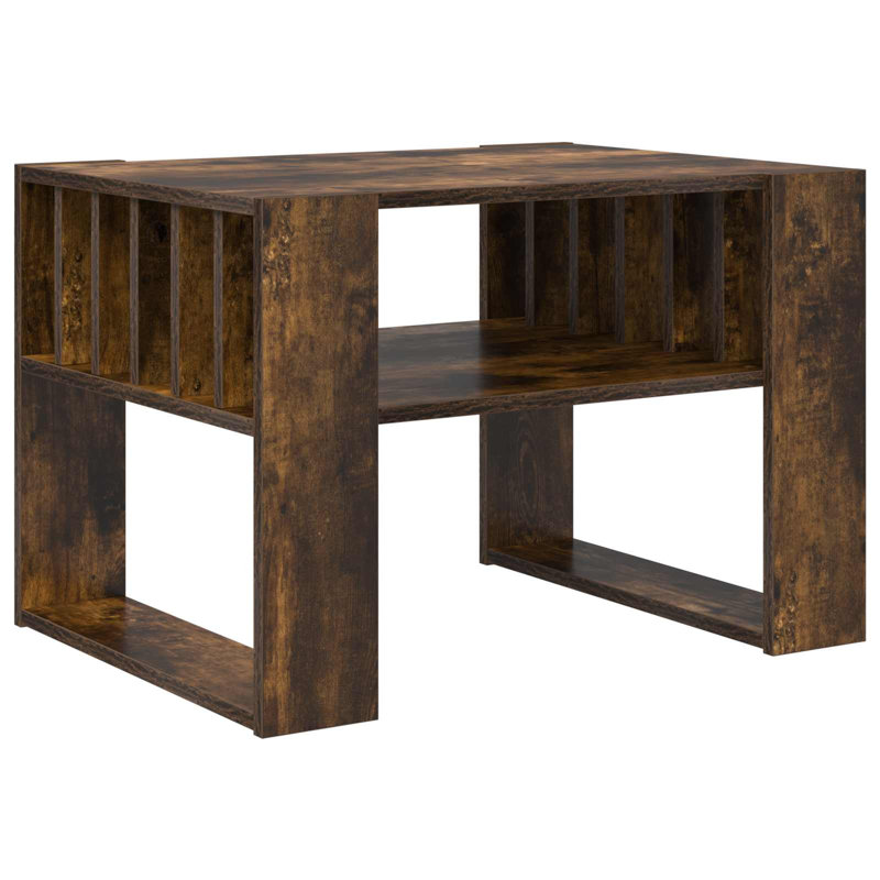 Coffee Table with Storage, 45cm. H x 66cm. L x 49.5cm. W, Smoked Oak