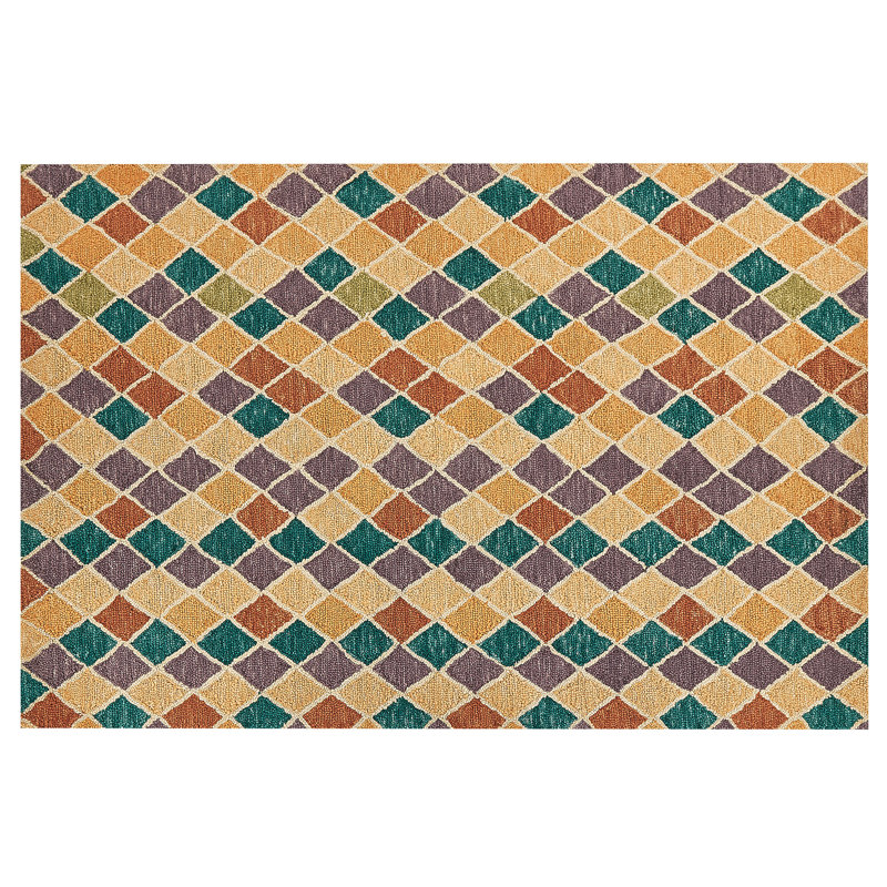 Fournier Geometric Wool Hand Woven Area Rug, Rectangle 140 x 200cm