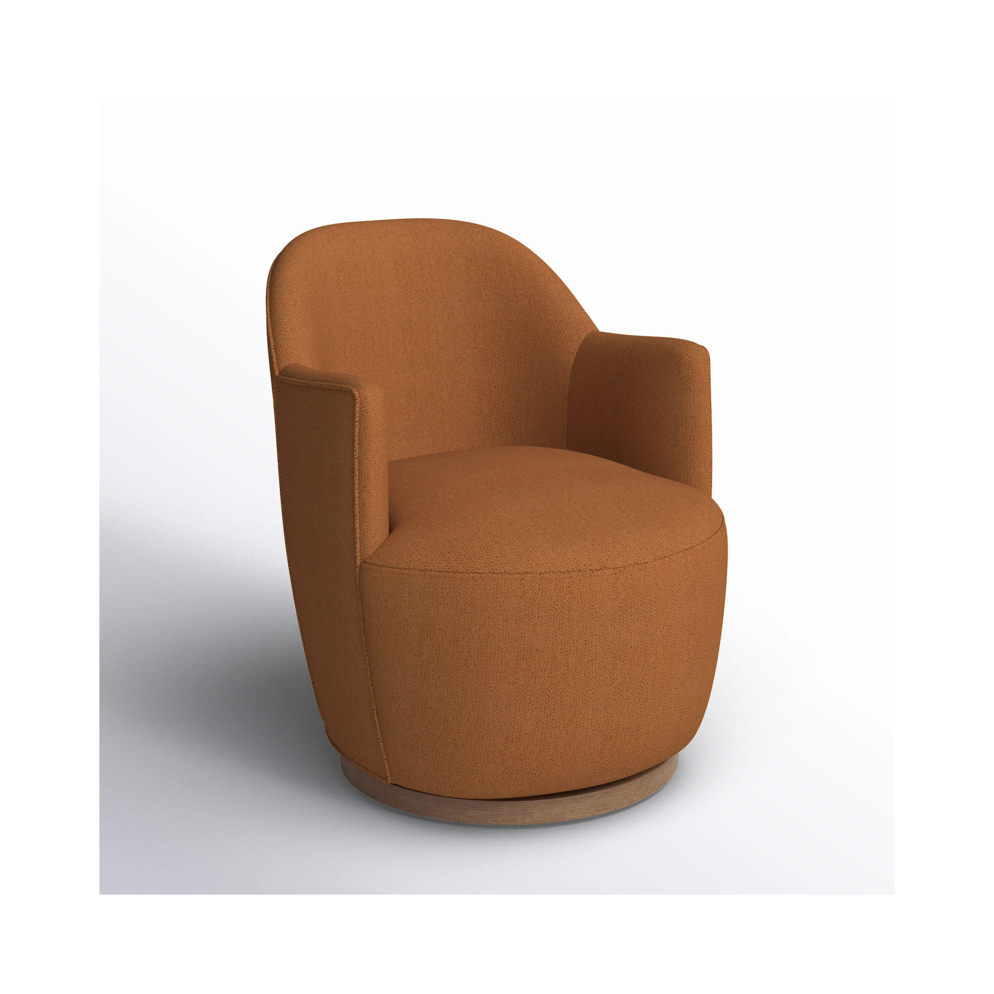 Corson Swivel Accent Chair, Patton Burnish Performance Weave