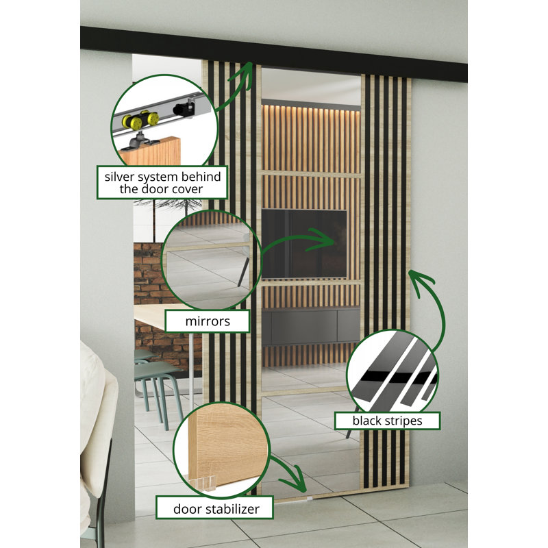DOOR EMPI 1, 100cm x 205cm, Sonoma Oak