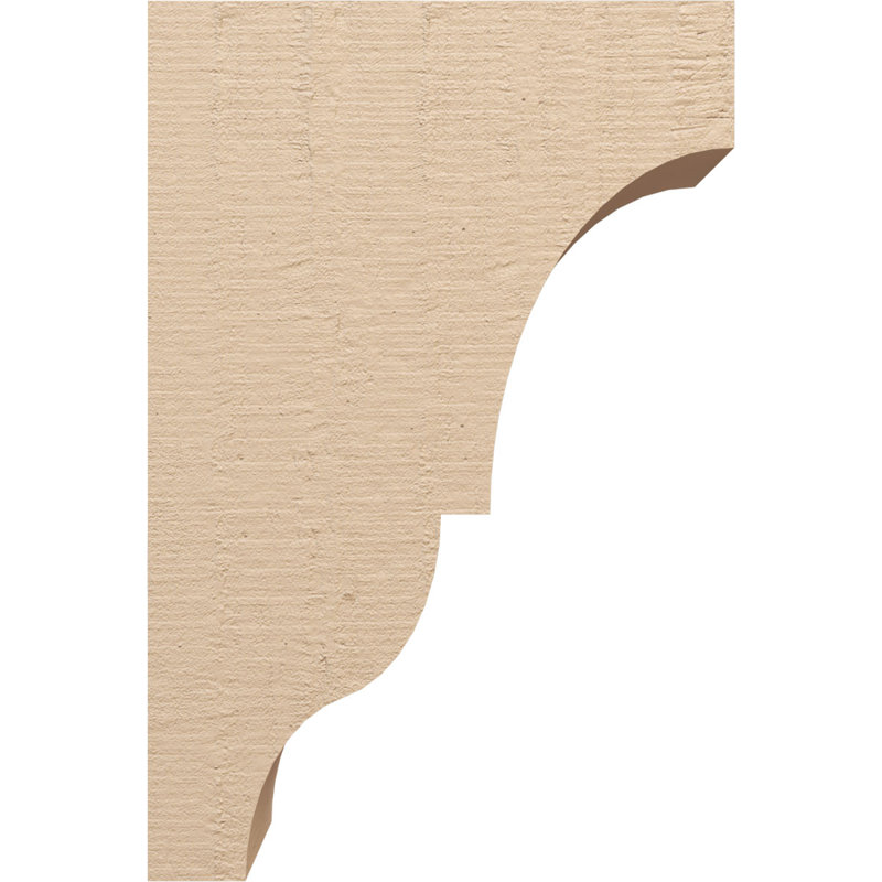 Bois de cèdre brut Asheboro, grain de bois TimberThane Corbel, apprêté brun clair, H 27 po x l 9 po x P 18 po