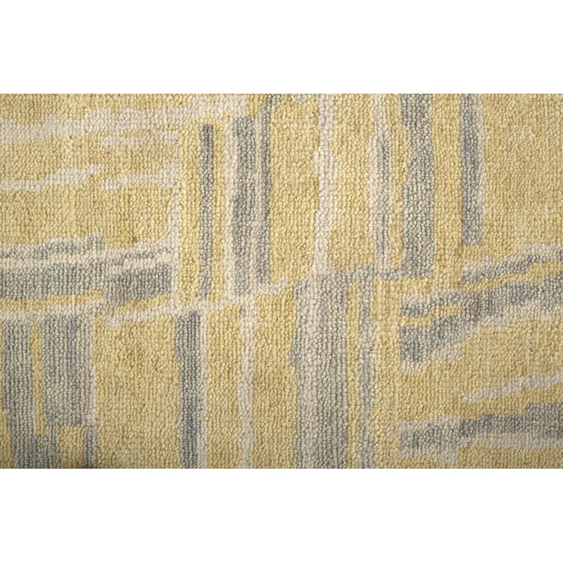 Thom Filicia Hand Knotted Wool Abstract Area Rug, Rectangle 2' x 3'