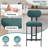 Modern Tempered Glass Round Bar Table Set With Upholstered Fabric Counter Height Barstools-1855875532-1855875530-1855875542