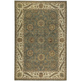 Mountain King Wool Oriental Area Rug in Beige/Green