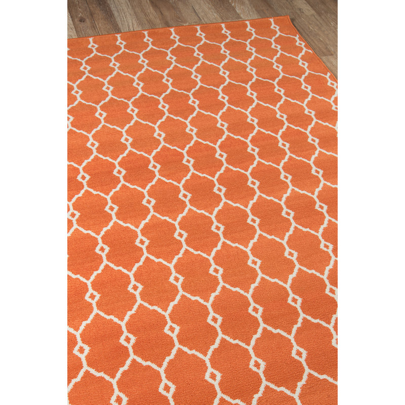 Tapis orange Yepez, Rectangle 1 pi 8 po x 3 pi 7 po