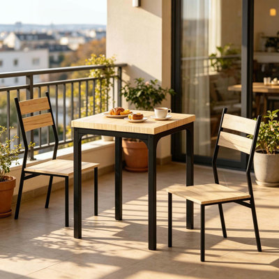 Ensemble 3 pièces de table et chaises de salle à manger