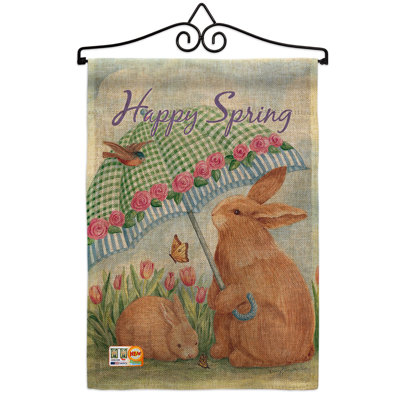 Cayman Double Sided 18.5'' H x 13'' W Polyester Easter Garden Flag