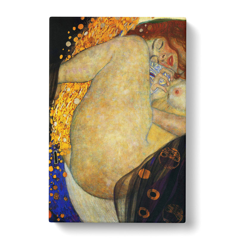 Danae Vol.1 by Gustav Klimt - Wrapped Canvas Painting, 76cm H x 50cm W x 3cm D