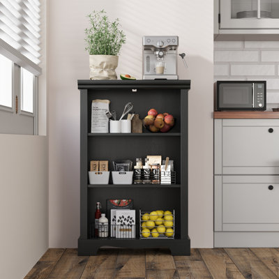 3-Tier Bookcase with Adjustable Shelf