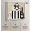 «Black and White Striped Glam», reproduction d'art sur toile -1246432013-1246432120