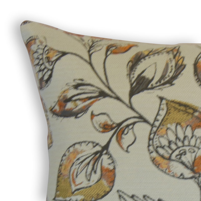 Coussin décoratif Floral, Hauteur (22 po) x largeur (22 po)