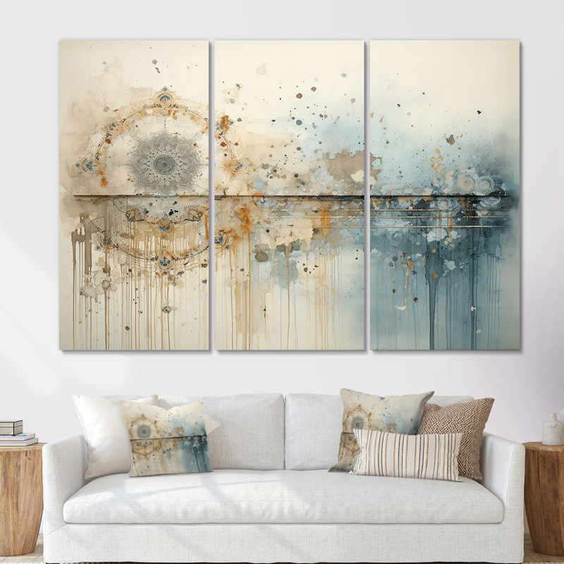 Minimalisme, ensemble d'illustrations murales, "Spiritual Illumination II", H 28 po x l 36 po x P 1 po, Toile tendue