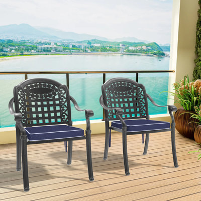 Cast Aluminum Patio Swivel Chair