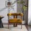 Fauteuil d'appoint rembourré en velours Faiella-322830235
