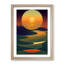 Stunning Abstract Sunset - Framed Print-625567634-625567639