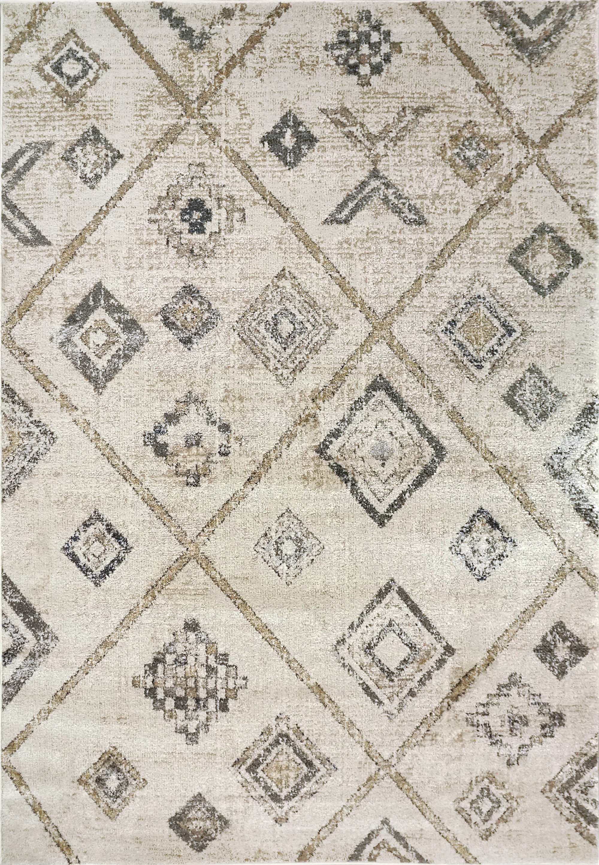 Foundry Select Geometric Machine Woven Polyester/Polypropylene Area Rug ...