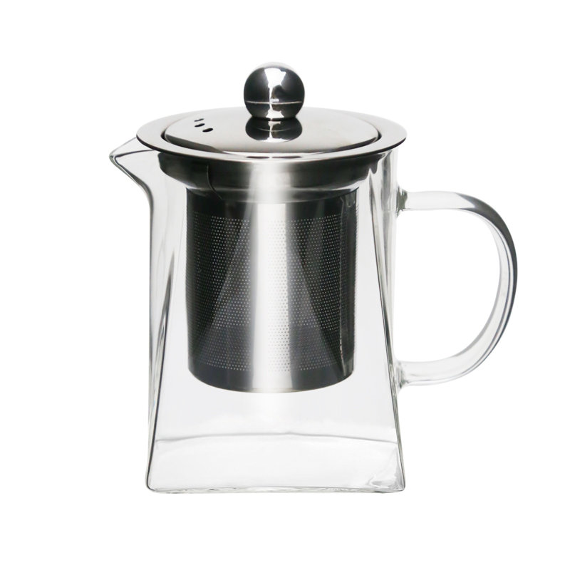 12oz. Small Glass Teapot With Removable Infuser, Induction Safe, 12 oz