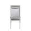 Maverick Fabric & Platinum Finish Side Chair
