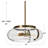 Glass and Metal Ceiling Light-74715090
