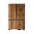 Rustic Wardrobe with Multiple Shelves, Walnut & Anthracite, 53.1 x 82.7 x 20.5 inches | 100% Melamine Coated Chipboard, Plastic Legs | Wall-Mountable, 66.1 lbs Shelf Capacity | Stylish Storage Solution for Home-1005519221
