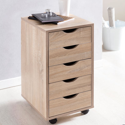 33 cm W 5 -Drawer Mobile Filing Cabinet