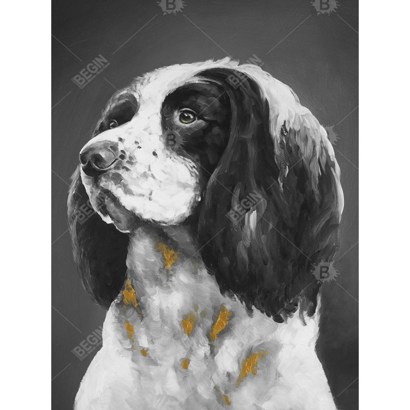 English Springer Spaniel Dog Canvas | Contemporary Home Decor