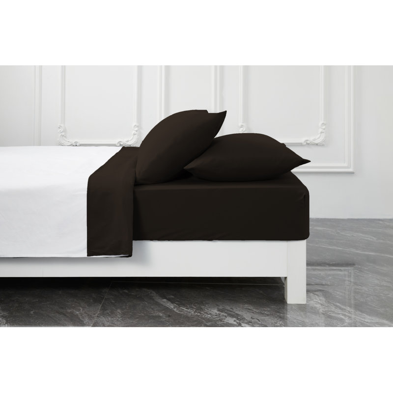 Premium Rayon from Bamboo Sheet Set Deep Pockets, Cooling, Ultra Soft and Breathable, Coffee