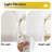 Wool-like Feel White Semi Sheer Rod Pocket Curtains (Set of 2)-1167246600