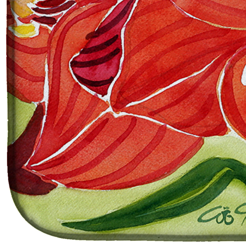 Tapis de séchage amaryllis fleur-